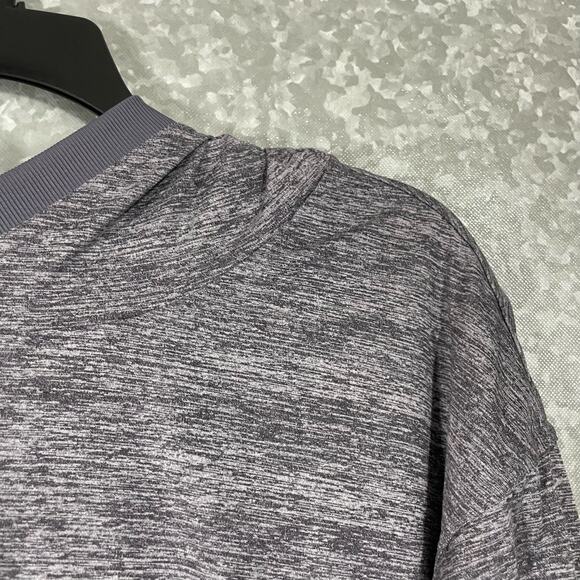 Mondetta Gray Marled Hooded Seamed Activewear Top - Size Small - Long Sleeves - Picture 2 of 7